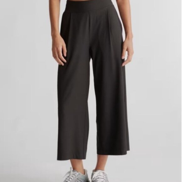 Quince Performance Tech Wide Leg Pant Navy Size Medium - Picture 3 of 3